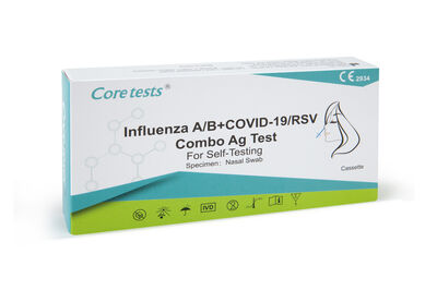  Influenza A/B + Covid-19/RSV Combo Antigen Test (25 Stück)